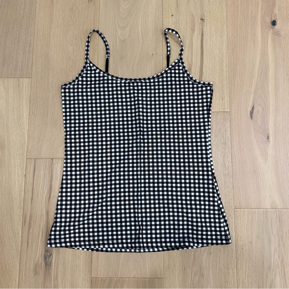Twik Simons | Black and White Gingham Tank Top 🖤 NWOT - Picture 2 of 5